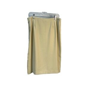 VTG Bigio Skirt Size 14 Beige Career Business Formal Classic